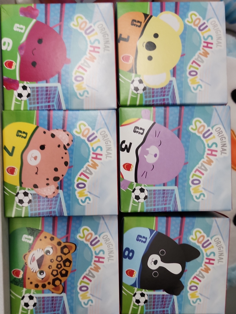 McDonalds Squishmallows - Pink, Yellow, Purple, Black, Brown